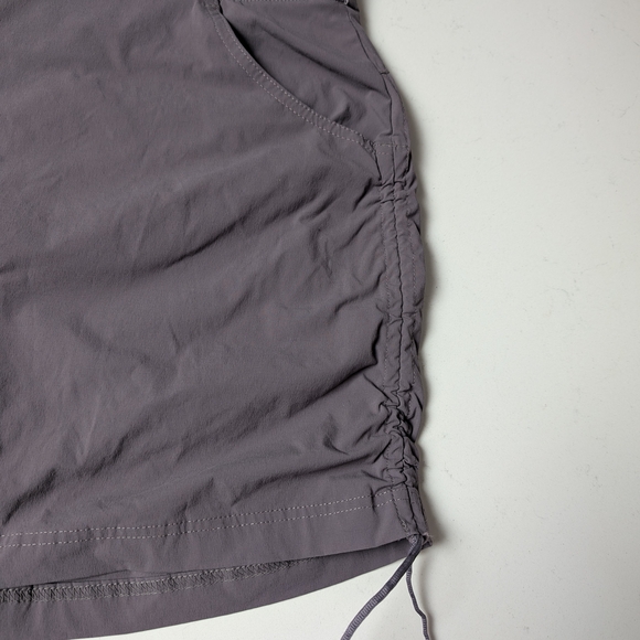 Gray Ruched Mini Skirt - Picture 4 of 5
